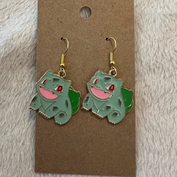 Pokémon Bulbasaur earrings - Picture 2 of 3